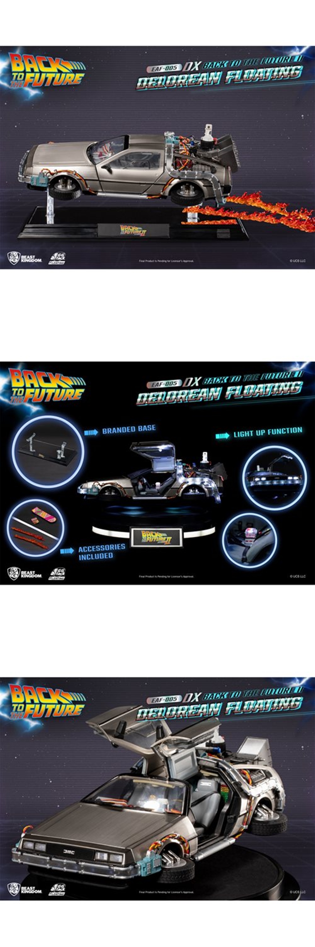 Beast Kingdom Eaf Dx Back To The Future Delorean Part Ii Delorean